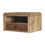 Chunky Oak-ish Floating Bedside Table | Wall-Mounted