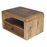 Chunky Oak-ish Floating Bedside Table | Wall-Mounted