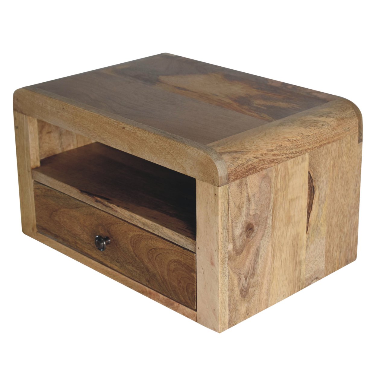 Chunky Oak-ish Floating Bedside Table | Wall-Mounted