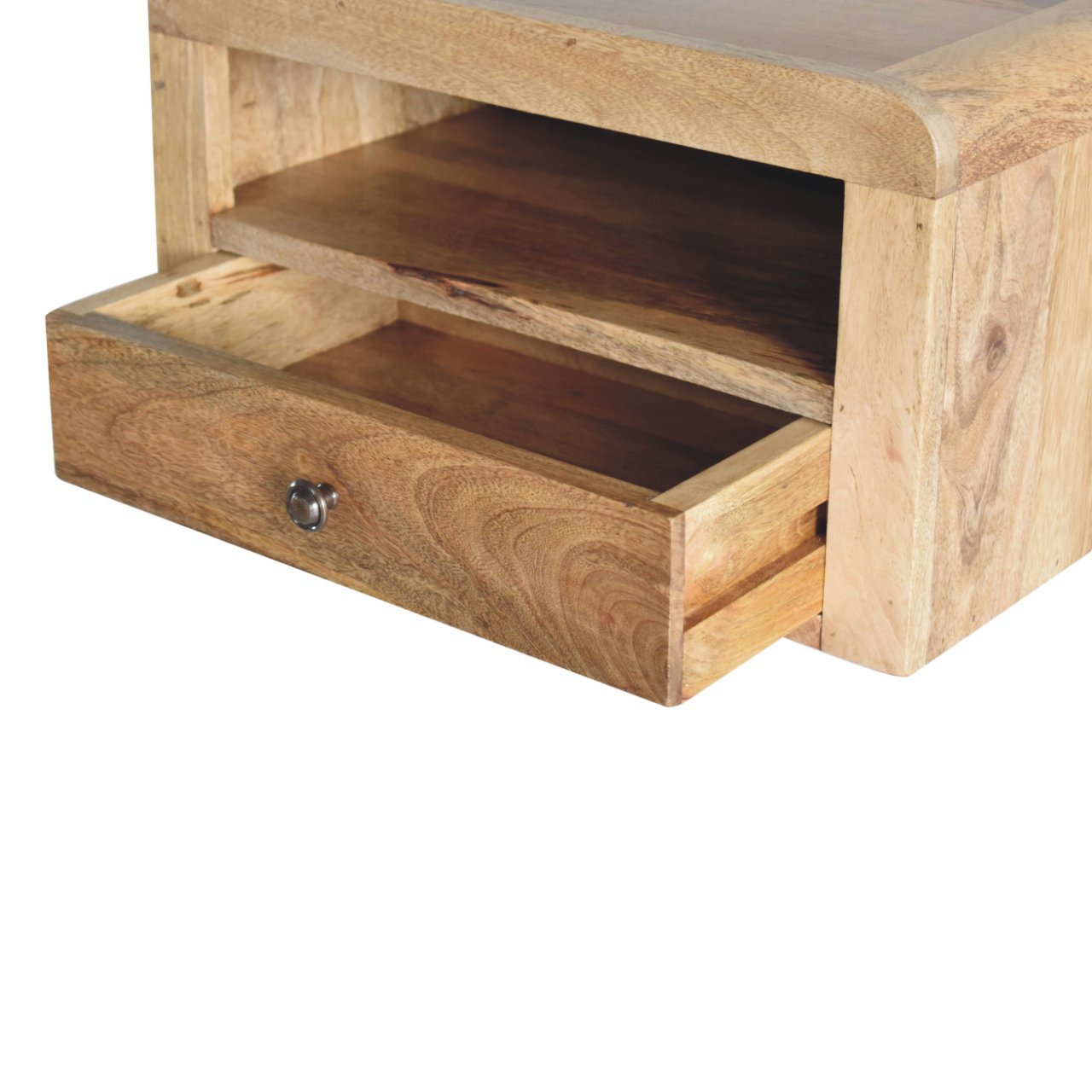 Chunky Oak-ish Floating Bedside Table | Wall-Mounted
