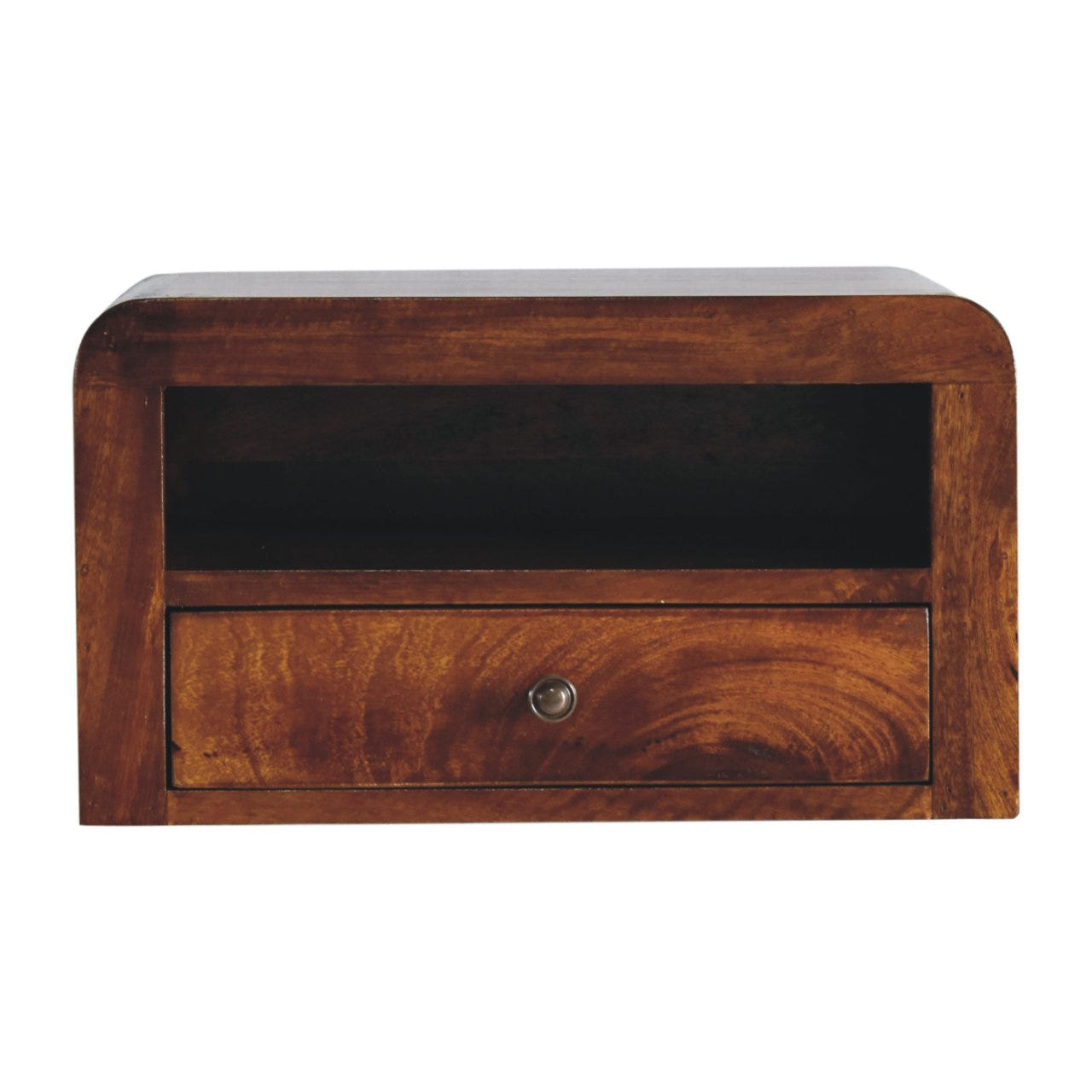 Chunky Chestnut 1-Drawer Wall Mounted Chest of Drawers | Wall-Mounted