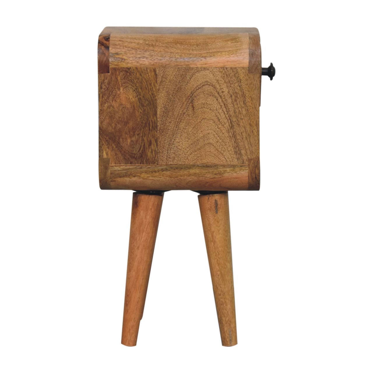 Extra Mini Oak-ish Curve Lower Bedside Table
