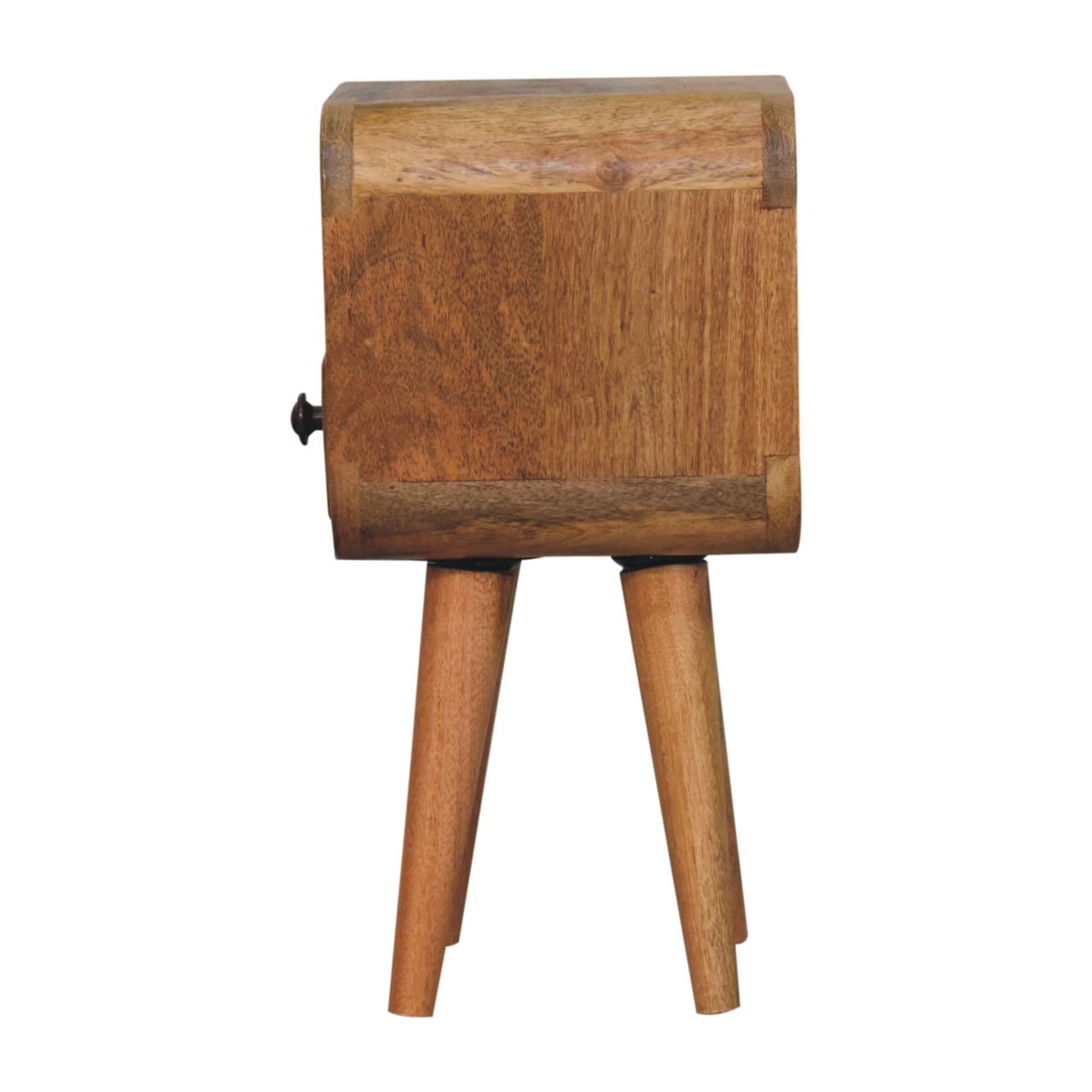 Extra Mini Oakish Curve Open Slot Bedside Table