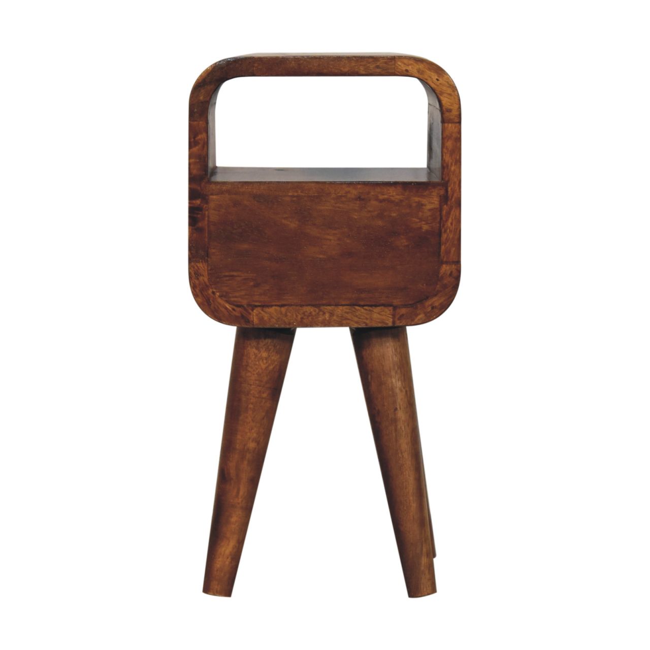 Extra Mini Chestnut Curve Open Slot Bedside
