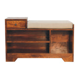 Retreat Chestnut Shoe Bench | Linen Default Title