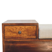 Retreat Chestnut Shoe Bench | Linen