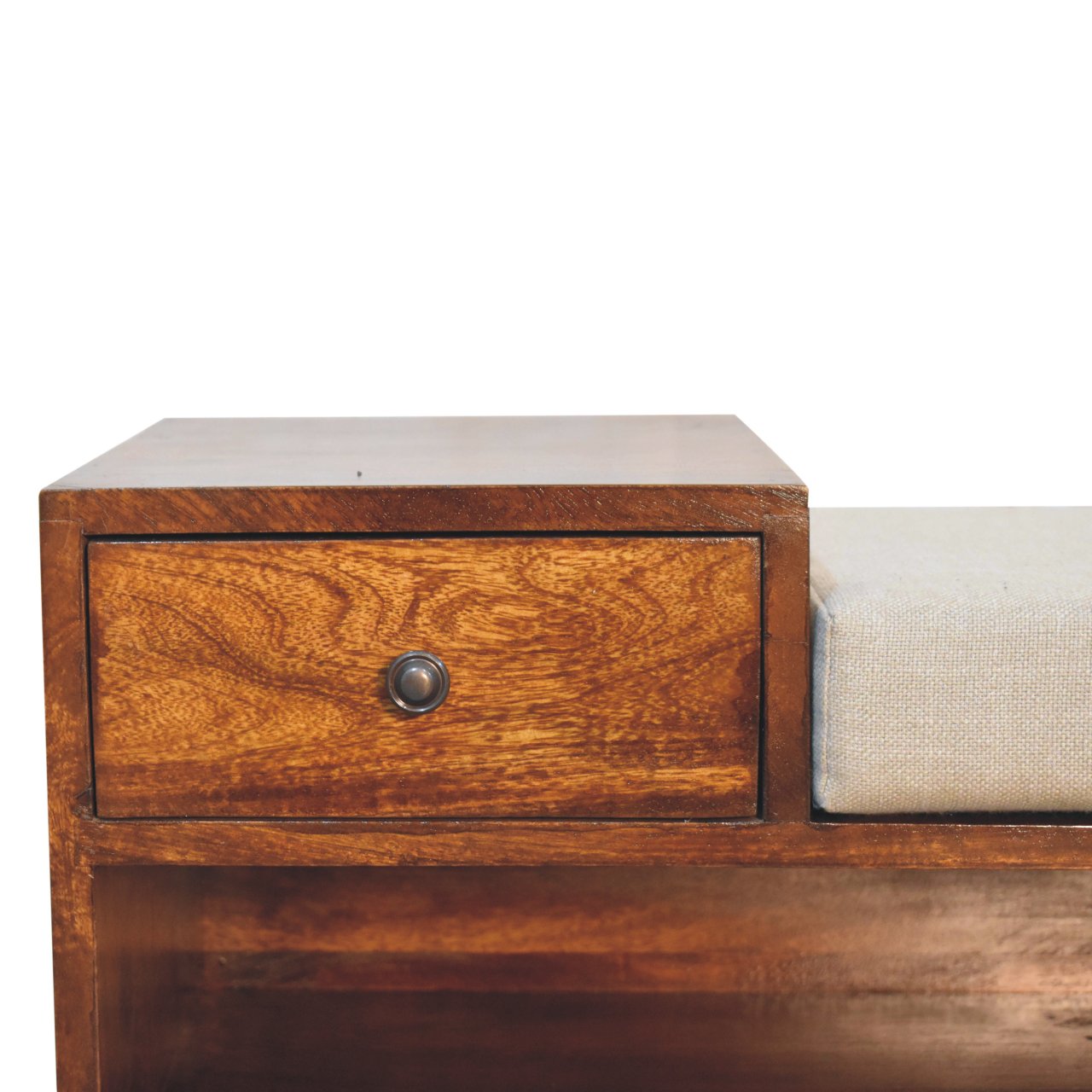 Retreat Chestnut Shoe Bench | Linen