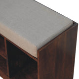 Retreat Chestnut Shoe Bench | Linen