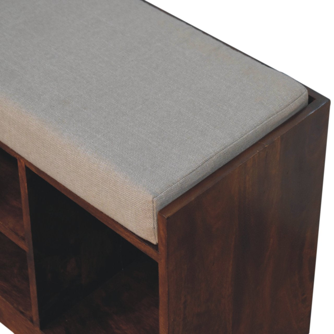 Retreat Chestnut Shoe Bench | Linen