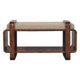 Loop Chestnut Bench | Linen Open Shelf Default Title