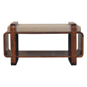 Loop Chestnut Bench | Linen Open Shelf Default Title