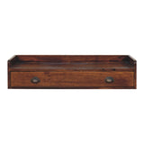 Belmont Wall-Mounted Console Shelf Chest of Drawers | Chestnut Mango Wood