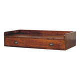 Belmont Wall-Mounted Console Shelf Chest of Drawers | Chestnut Mango Wood