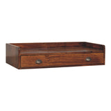 Belmont Wall-Mounted Console Shelf Chest of Drawers | Chestnut Mango Wood