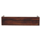 Belmont Wall-Mounted Console Shelf Chest of Drawers | Chestnut Mango Wood