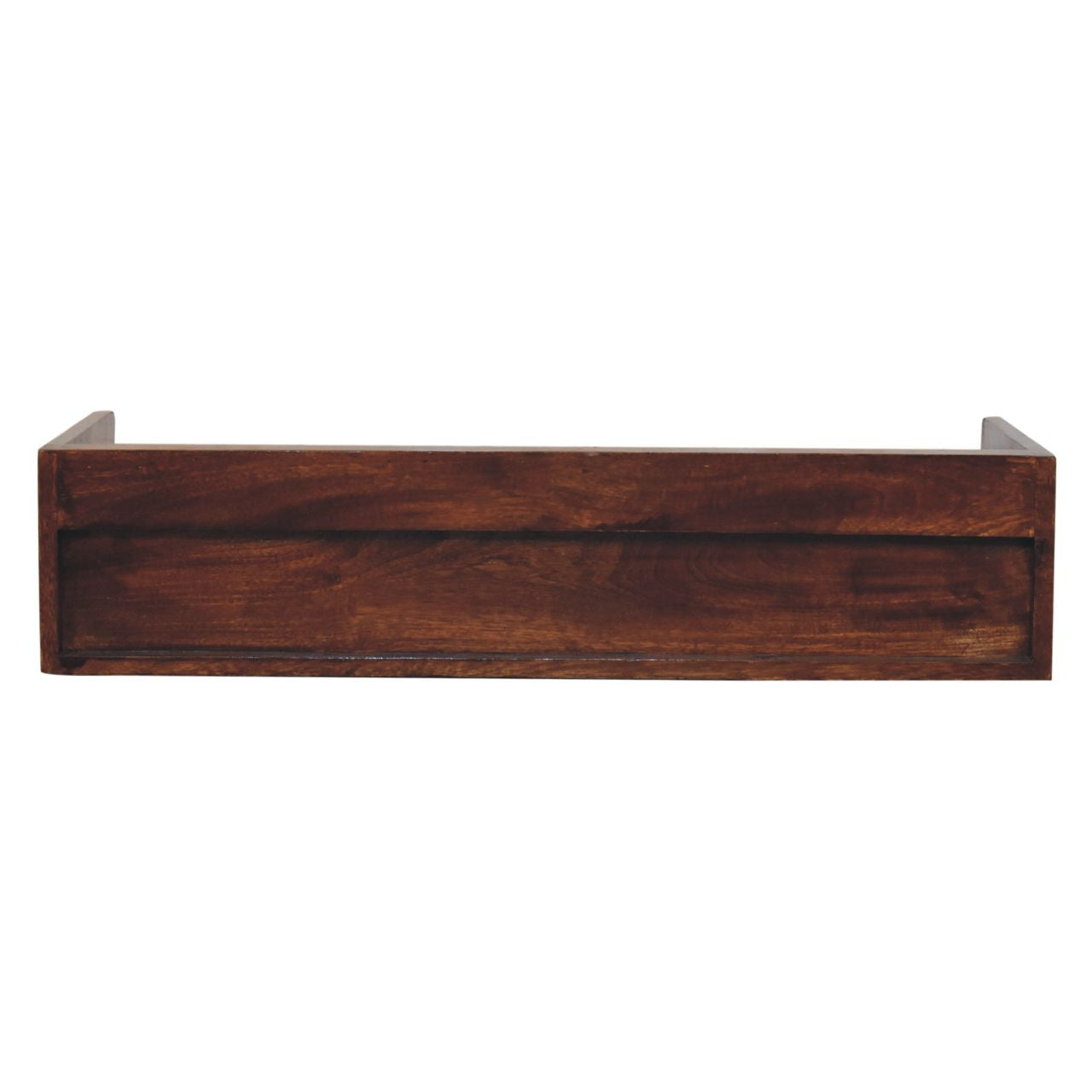 Belmont Wall-Mounted Console Shelf Chest of Drawers | Chestnut Mango Wood