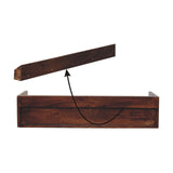 Belmont Wall-Mounted Console Shelf Chest of Drawers | Chestnut Mango Wood