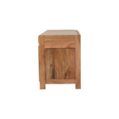 Shutter Oak-ish Shoe Bench | Boucle