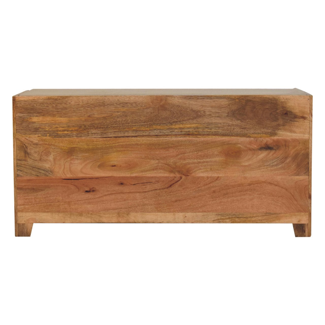 Shutter Oak-ish Shoe Bench | Boucle