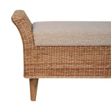 Riviera Woven Bench | Boucle