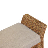 Riviera Woven Bench | Boucle