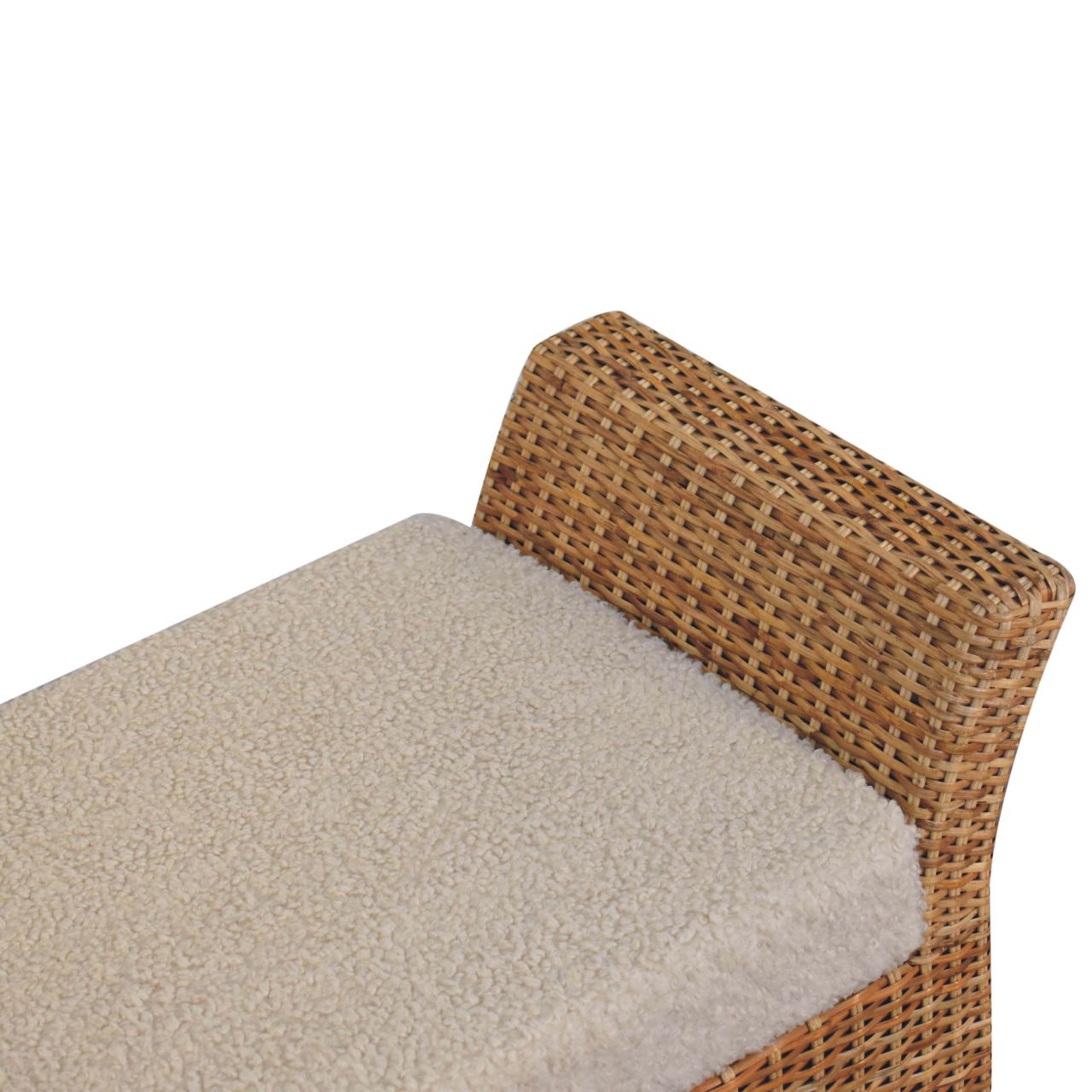 Riviera Woven Bench | Boucle