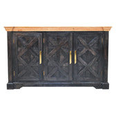 Regal Ash Black Rustic Sideboard Chest of Drawers