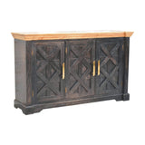 Regal Ash Black Rustic Sideboard Chest of Drawers