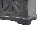 Regal Ash Black Rustic Sideboard Chest of Drawers
