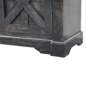 Regal Ash Black Rustic Sideboard Chest of Drawers