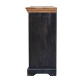 Regal Ash Black Rustic Sideboard Chest of Drawers