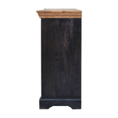 Regal Ash Black Rustic Sideboard Chest of Drawers