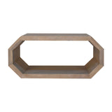 Hexagonal Coffee Table | Marble Solid Mango Wood