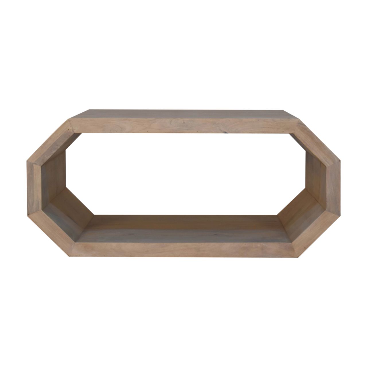 Hexagonal Coffee Table | Marble Solid Mango Wood