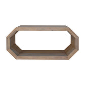 Hexagonal Coffee Table | Marble Solid Mango Wood