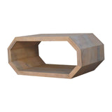 Hexagonal Coffee Table | Marble Solid Mango Wood