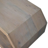 Hexagonal Coffee Table | Marble Solid Mango Wood