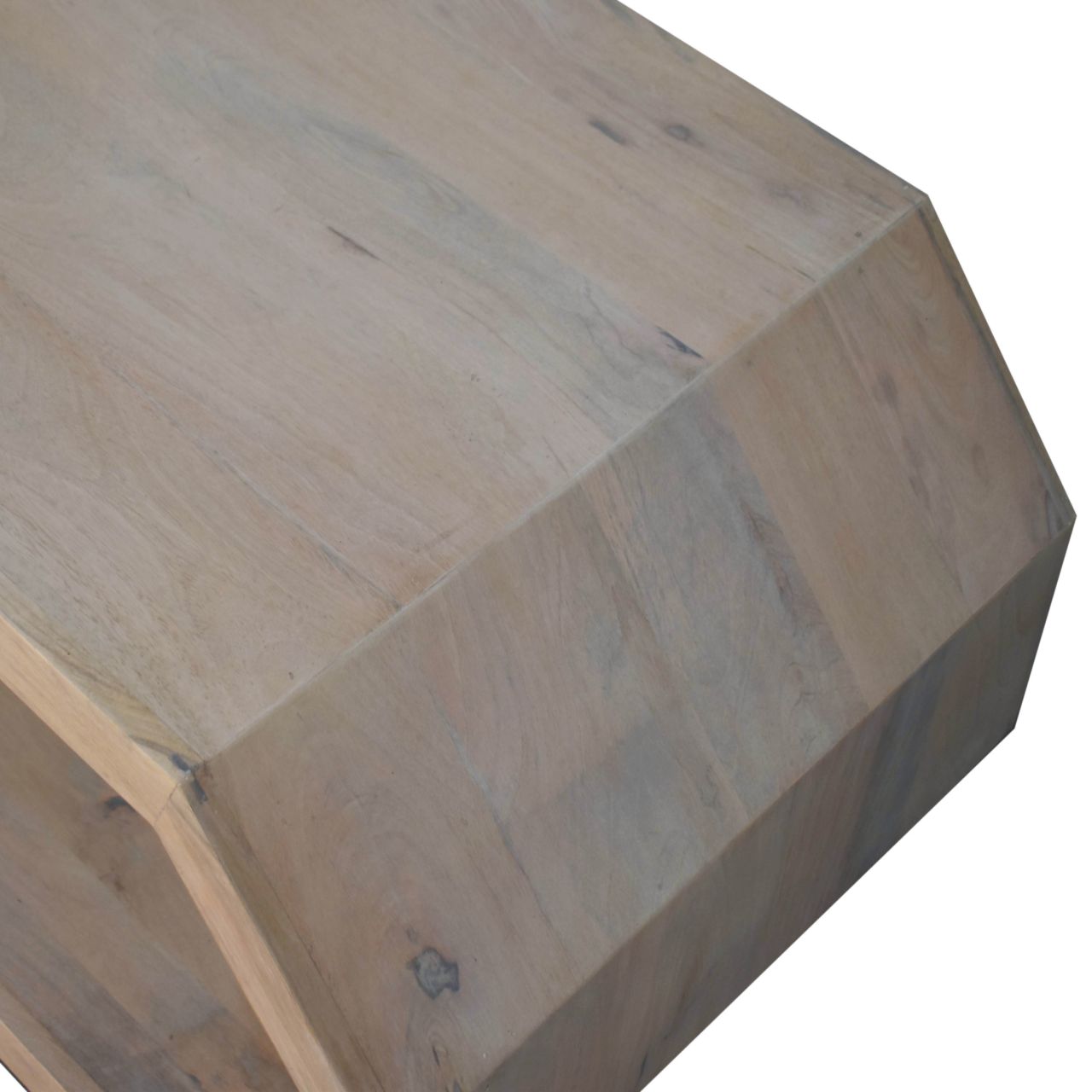 Hexagonal Coffee Table | Marble Solid Mango Wood
