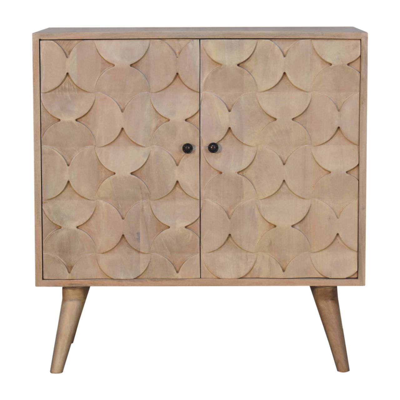 Hourglass Carved Marble Chest of Drawers | Hand-Carved