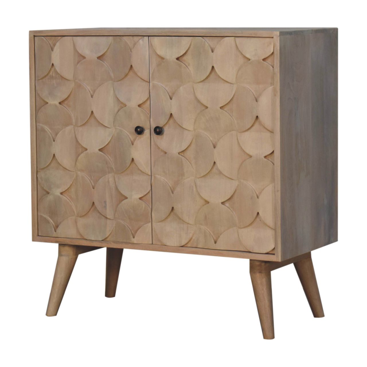 Hourglass Carved Marble Chest of Drawers | Hand-Carved