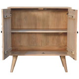 Hourglass Carved Marble Cabinet