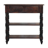 Turned legs Cherry Side Table Accent Piece Default Title