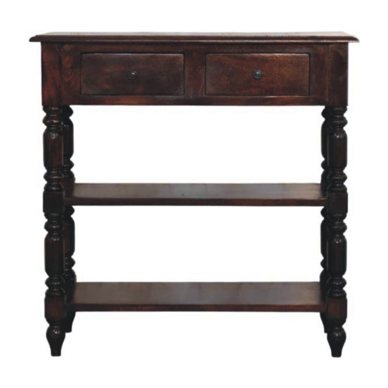 Turned legs Cherry Side Table Accent Piece Default Title