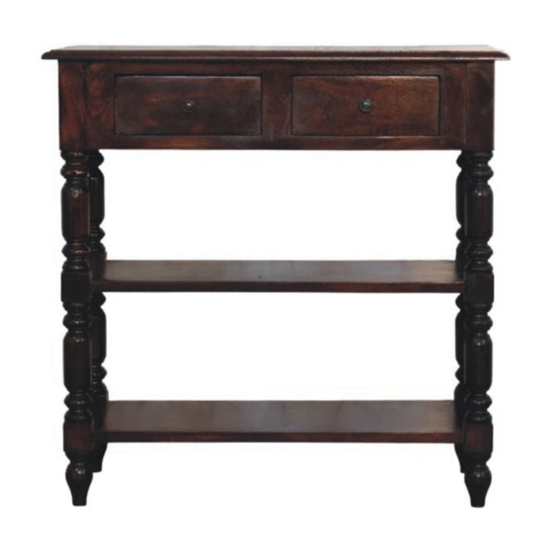 Turned legs Cherry Side Table Accent Piece Default Title