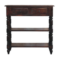 Turned legs Cherry Side Table Accent Piece