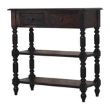 Turned legs Cherry Side Table Accent Piece