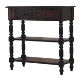 Turned legs Cherry Side Table Accent Piece