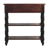 Turned legs Cherry Side Table Accent Piece