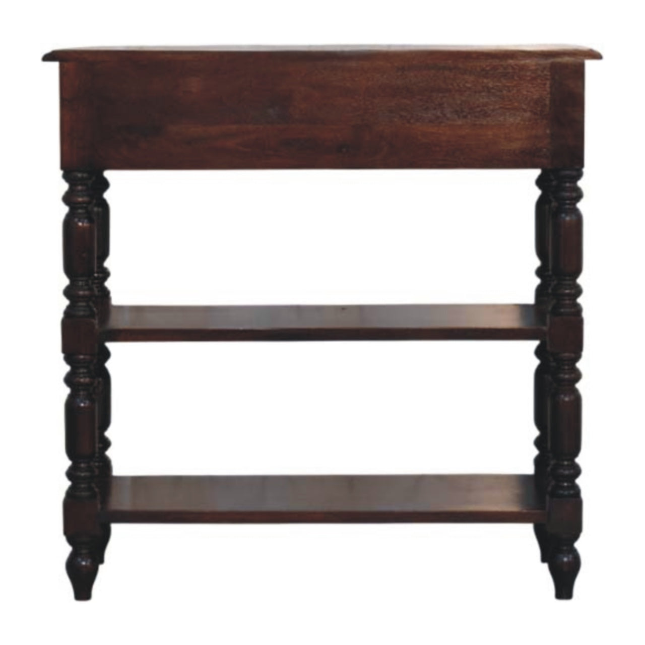 Turned legs Cherry Side Table Accent Piece