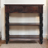Turned legs Cherry Side Table Accent Piece